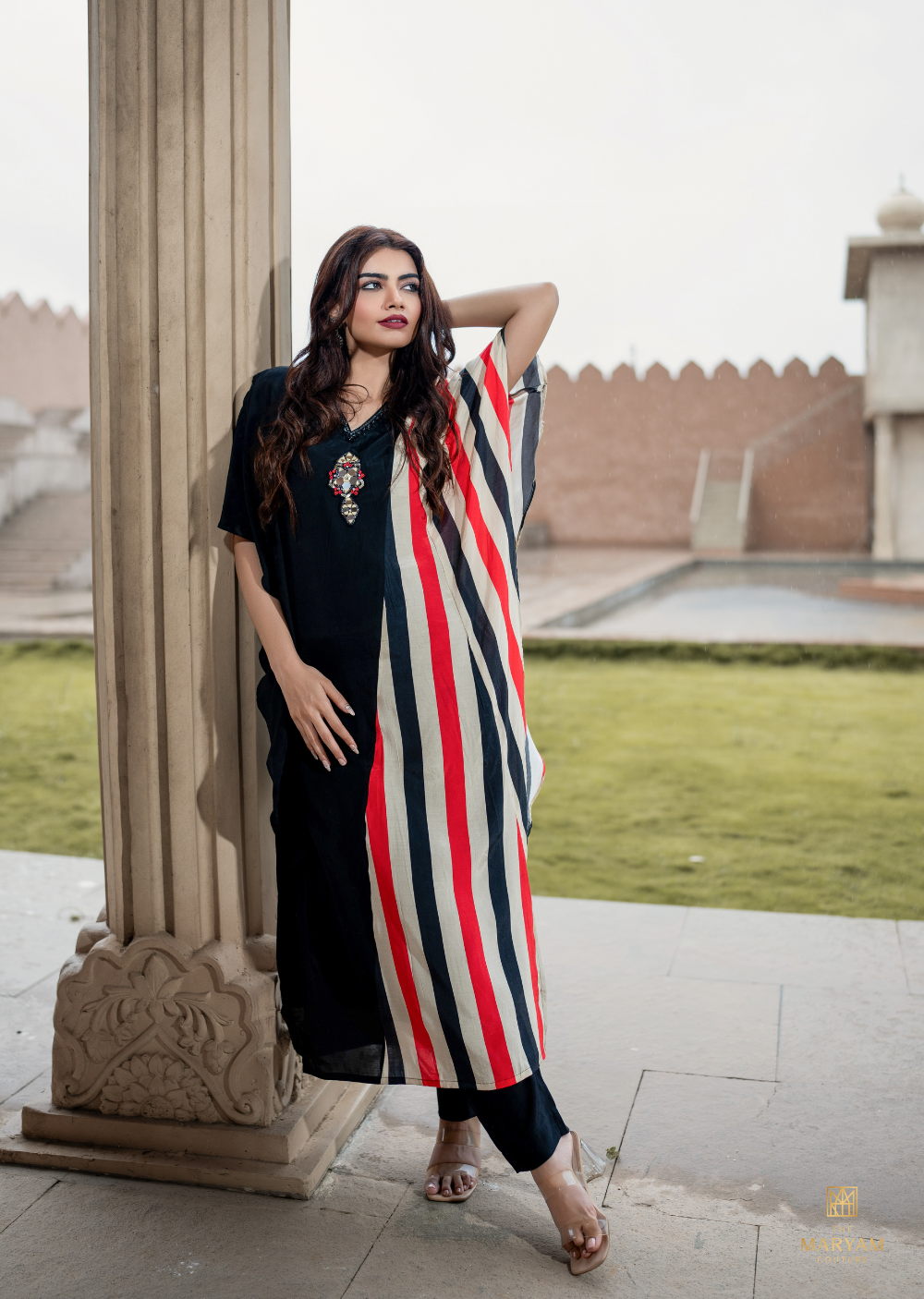 Black Kaftan Maxi