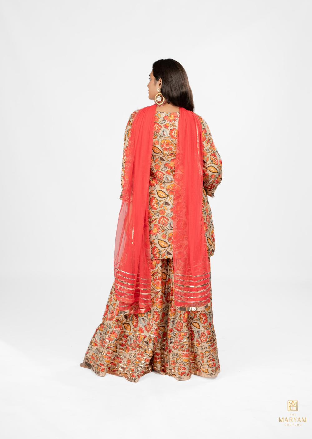 Rusty Red Gharara Set