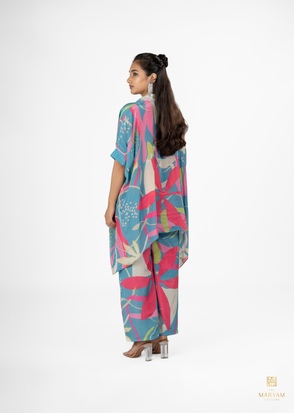 Crepe Short Kaftan Co-ord Set